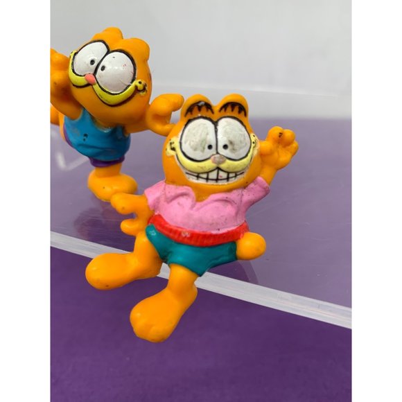Garfield PVC 2 Inch Toys Collectables Figurines Cake Toppers 1981 Lot of 3 - Picture 6 of 11